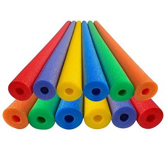Pool Noodles Foam 12 Pack 48" Rainbow Swim Noodles for Kids & Adults, Floating Aid & Crafts