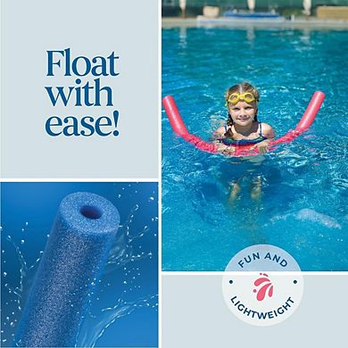 Pool Noodles Foam 12 Pack 48" Rainbow Swim Noodles for Kids & Adults, Floating Aid & Crafts