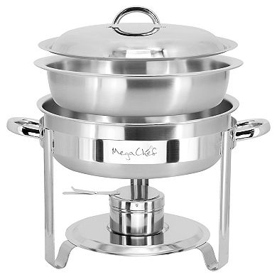 5.3 Quart Round Stainless Steel Professional Chafing Dish/Food Warmer/Buffet Server Serving Trays