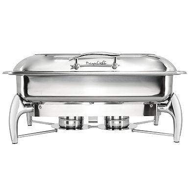 9.5 Quart Stainless Steel Rectangle Chafing Dish/Food Warmer/Buffet Server Serving Trays