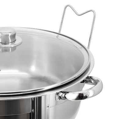 7.9 Quart Round Stainless Steel Professional Chafing Dish/Food Warmer/Buffet Server Serving Trays