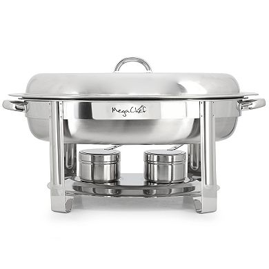 5.8 Quart Stainless Steel Oval Professional Chafing Dish/Food Warmer/Buffet Server Serving Dish
