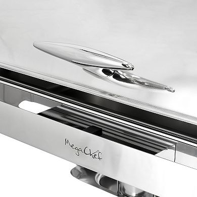 9.5 Quart Oblong Roll Top Stainless Steel Chafing Dish/Food Warmer/Buffet Server Serving Trays