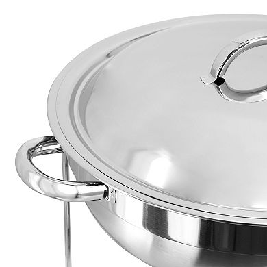 3.7 Quart Round Stainless Steel Professional Chafing Dish/Food Warmer/Buffet Server Serving Trays