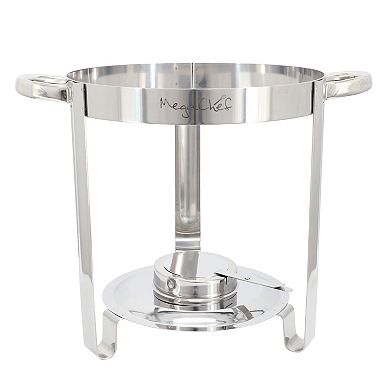 7.4 Quart Round Stainless Steel Soup Chafing Dish/Food Warmer/Buffet Server Serving Trays
