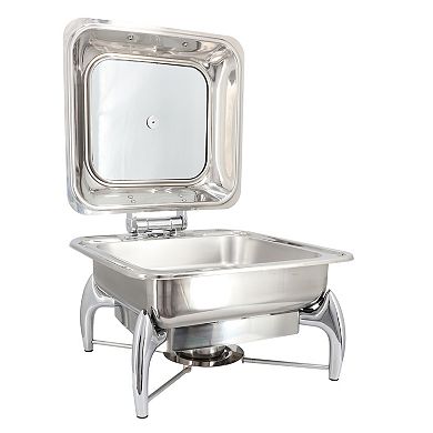 6 Liter Stainless Steel Rectangle Professional Chafing Dish/Food Warmer/Buffet Server Serving Dish