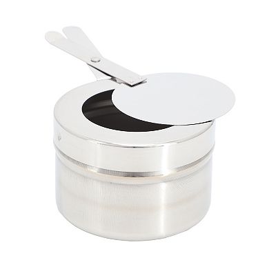 11.6 Quart Round Stainless Steel Professional Soup Chafing Dish in Silver