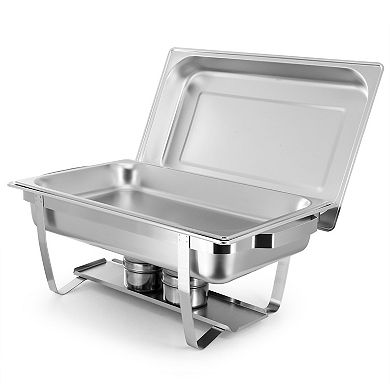 9.5 Quart Stackable Stainless Steel Professional Chafing Dish/Food Warmer/Buffet Server Serving Dish