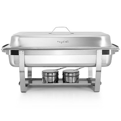 9.5 Quart Stackable Stainless Steel Professional Chafing Dish/Food Warmer/Buffet Server Serving Dish