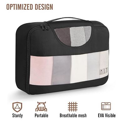 SET-OF-8 TRAVEL TOILETRY BAGS