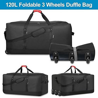 120 LITERS FOLDABLE ROLLING TRAVEL BAG