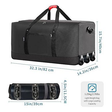 120 LITERS FOLDABLE ROLLING TRAVEL BAG