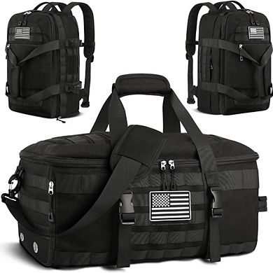 TACTICAL TRAVEL BAG WITH SHOE COMPARTMENT
