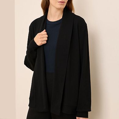 Organic Cotton Airplane Short Drape Cardigan