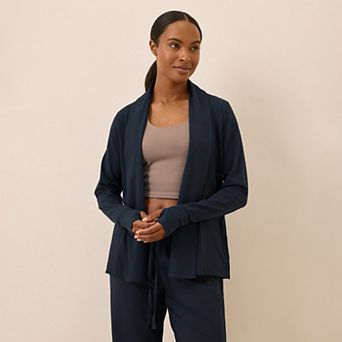 Organic Luxe Stretch Jersey Swing Cardigan