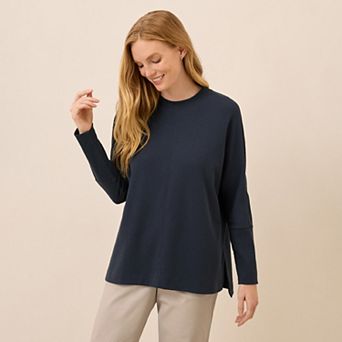 Organic Cotton Airplane Long Sleeve Poncho