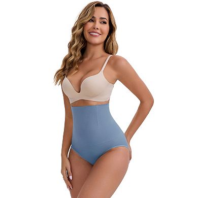 Women's High-Waisted Hip Lifting Briefs Postpartum Tummy Control Breathable Control Panties