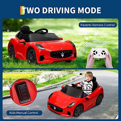 Ride On Car Maserati Gran Cabrio 12V Licensed with Parent Remote