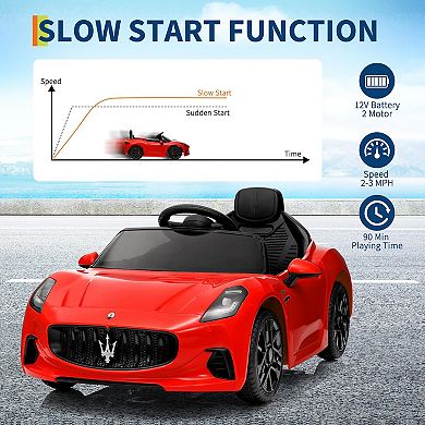 Ride On Car Maserati Gran Cabrio 12V Licensed with Parent Remote
