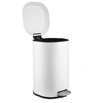 Garvee Square Bathroom Step Trash Can without Inner Liner for Home