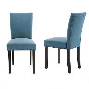 Dining Chairs Set of 2, Fabric Upholstered with Padded Seat, Accent Chairs