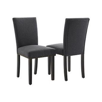 Dining Chairs Set of 2, Fabric Upholstered with Padded Seat, Accent Chairs