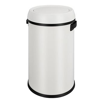 Garvee 65 Liter Trash Can with Swing Top White for Kitchen Office