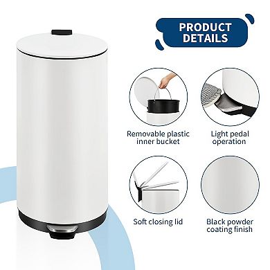 Garvee Stainless Steel Kitchen Garbage Can for Home or Office