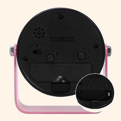 Desktop Mechanical Alarm Clock, Rotatable, Lovely Animals Patten, Durable Casing 3.7"x1.7"x3.9"