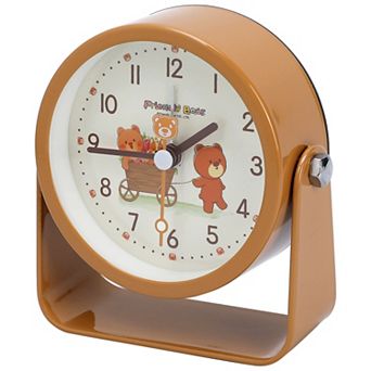 Desktop Mechanical Alarm Clock, Rotatable, Lovely Animals Patten, Durable Casing 3.7"x1.7"x3.9"