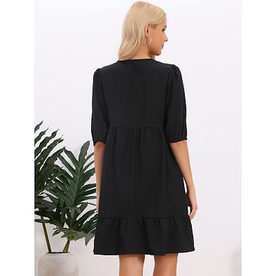 womens black babydoll dress Plus Size Diana Lace Babydoll Dress
