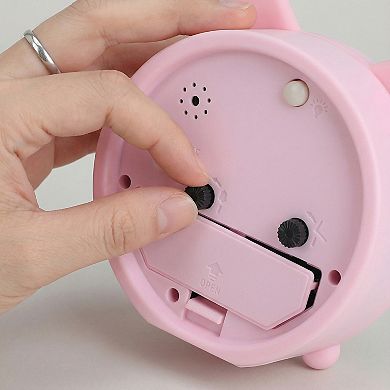 Mechanical Alarm Clock, Cute Kitten Design, Analog Dial, Durable Casing, Fits Bedroom 3.3"x1.7"x3.8"