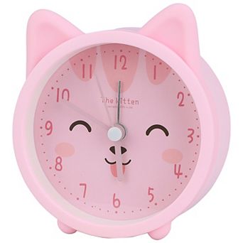 Mechanical Alarm Clock, Cute Kitten Design, Analog Dial, Durable Casing, Fits Bedroom 3.3"x1.7"x3.8"