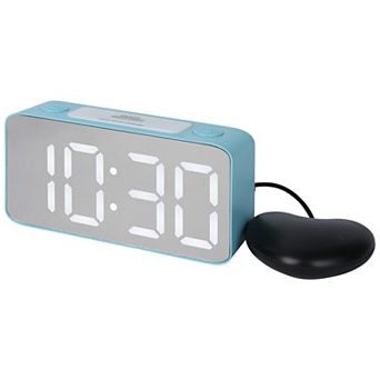 Digital Alarm Clock Large 7 LED Display, Dual Alarms, USB Charging Ports for Bedroom 6.7"x2.0"x3.1"