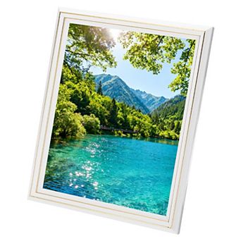 Rectangle Photo Frame, 11.2x9.1 Inch Resin Photo Frame Tabletop Display for Decor