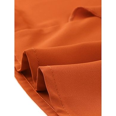 Women's Plus Size Tops V Neck Smocked Sleeve Ruffle Blouse Summer Tops