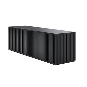 Nexera Trelisse Black 60 inch TV Stand with 3 doors