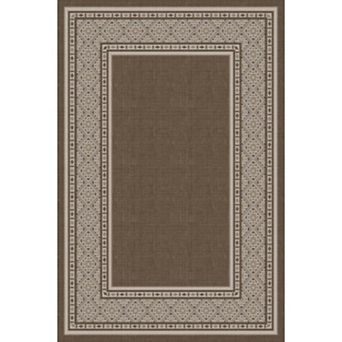 Modern Neutral Bordered Area Rugs, Soft Washable Non Slip Solid Geometric Large Throw Carpet
