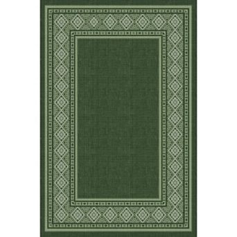 Modern Neutral Bordered Area Rugs, Soft Washable Non Slip Solid Geometric Large Throw Carpet