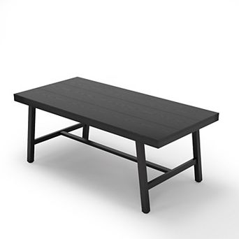 71" Modern Farmhouse Rectangular Dining Table - Adjustable Feet, Seats 6-10,Ideal for Kitchen/Dining