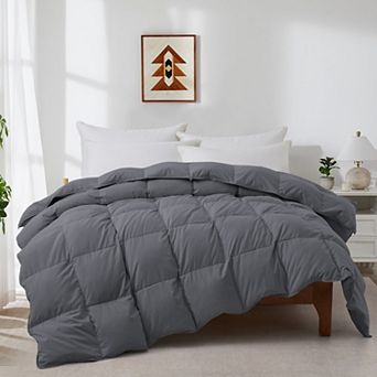 Unikome Ultra Fluffy Goose Down Fiber Comforter,All Season Duvet Insert