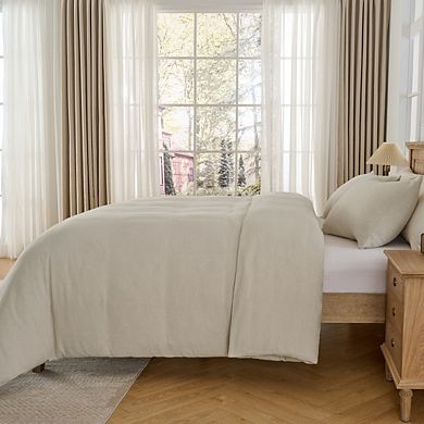 Stone Washed Linen Cotton Duvet Cover Set 3 Pcs