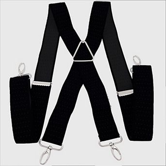 Men's Adjustable Suspenders 46 in Elastic Suspenders with Clips for Formal & Casual Wear