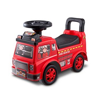 Toddler Ride-On Push Car Ages 13 Sit-to-Stand Racer with Music Red
