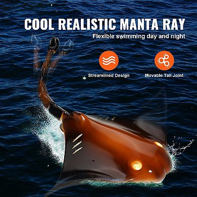 RC Manta Ray Swimming Toy with LED Light