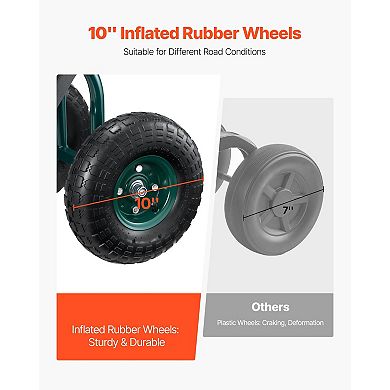 Rolling Garden Scooter with Swivel Seat & Multi-compartment Tool Storage