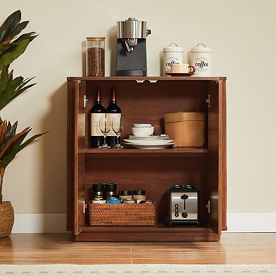 31.5'' Sideboard Buffet Cabinet with Storage and Adjustable Shelf