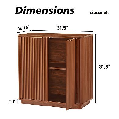 31.5'' Sideboard Buffet Cabinet with Storage and Adjustable Shelf
