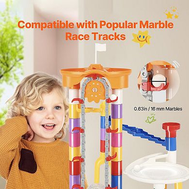 Marble Run Set 230pc with Motorized Elevator STEM Maze Building Kit
