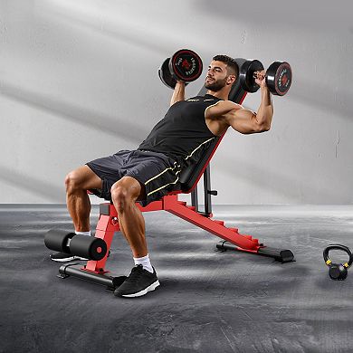 Heavy Duty Weight Bench 1200 LB Capacity Adjustable Foldable Home Gym Bench